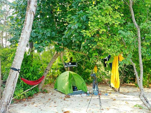 Camping di Pulau Semak Daun